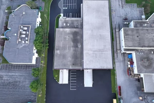 Parking lot markings and symbols