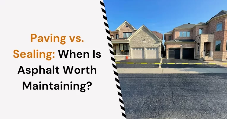 asphalt maintenance vs repaving driveway