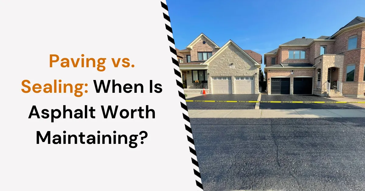 asphalt maintenance vs repaving driveway