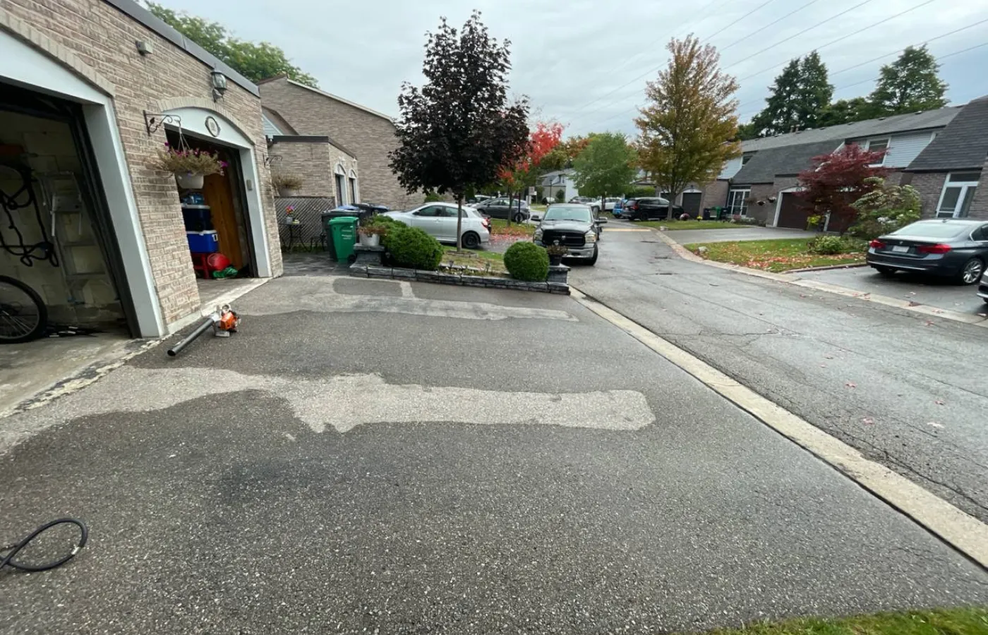 asphalt sealant rain weather effect