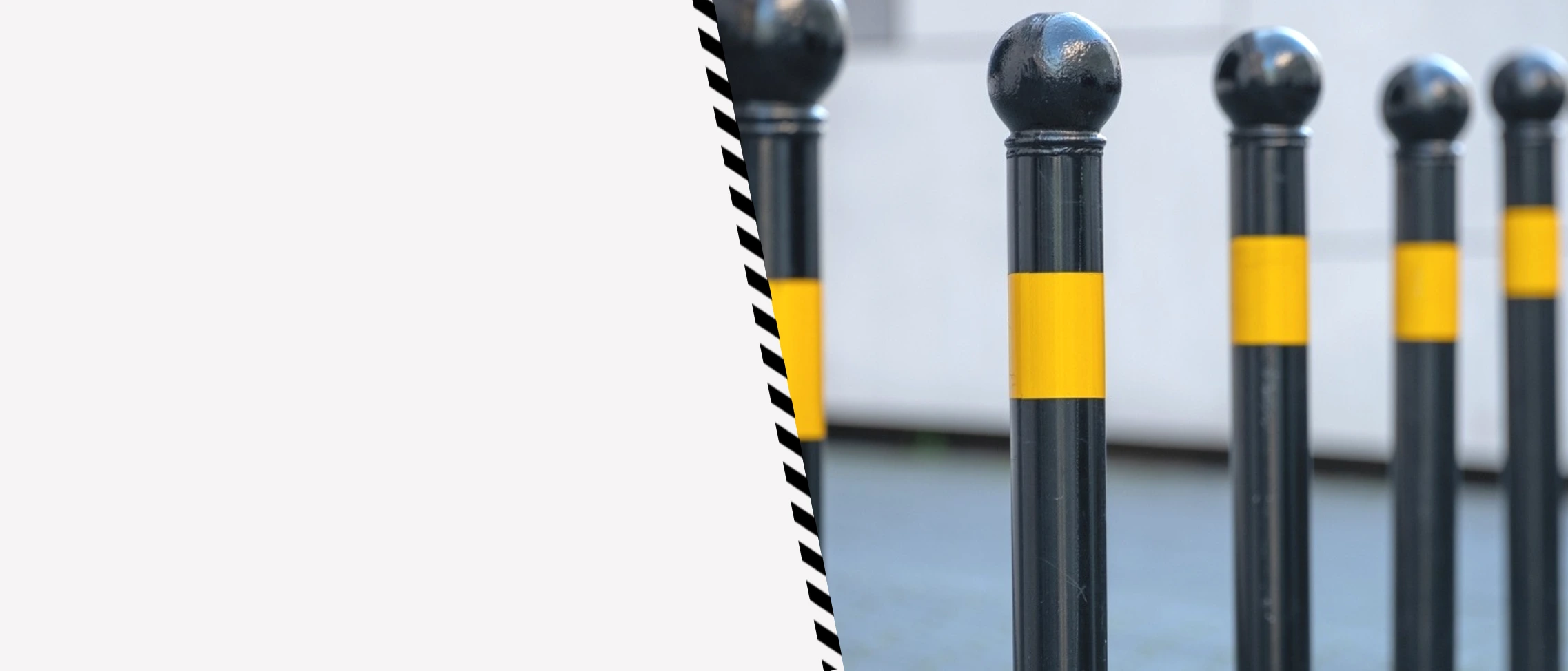 commercial parking bollard installation