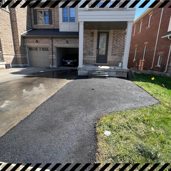 driveway pavers and asphalt extension