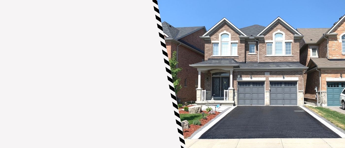 Image depicts a driveway from a driveway sealing North York project by AHS.