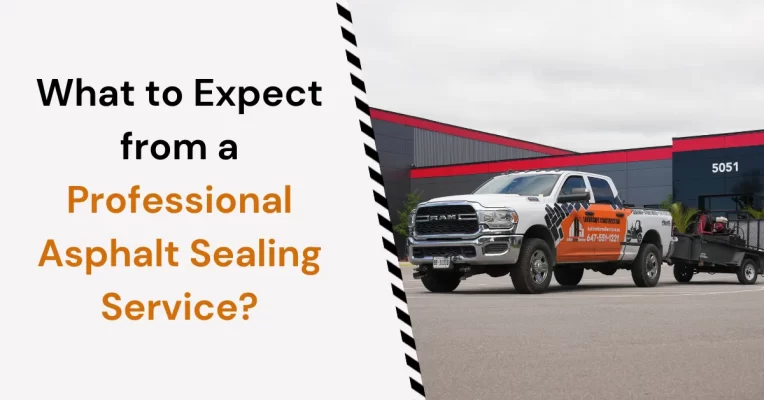 expect professional asphalt sealcoating driveway