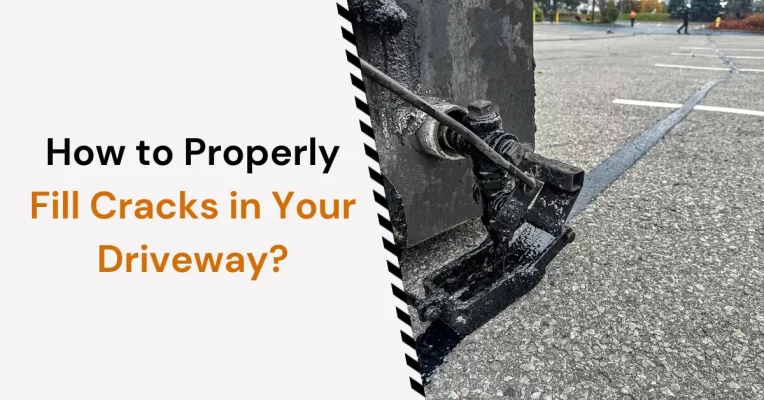 how to fill cracks in driveway before sealing