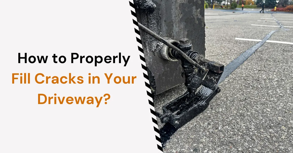 how to fill cracks in driveway before sealing