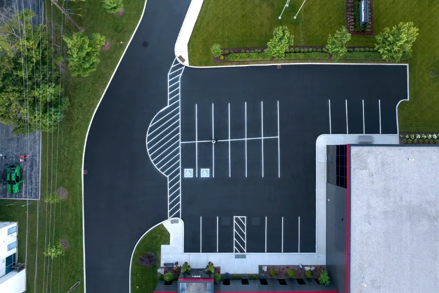 new detailed parking lot North York