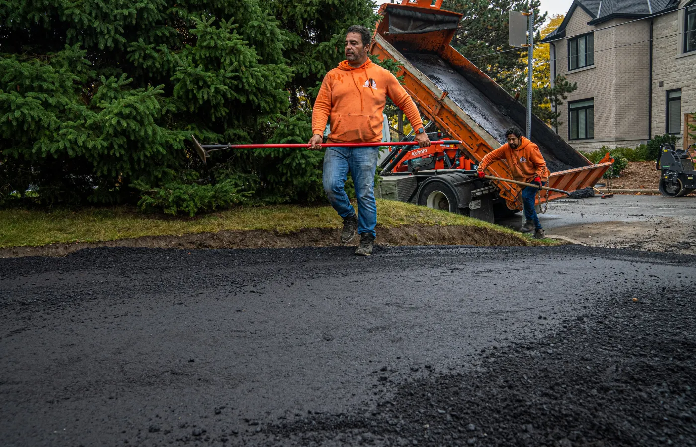 prevent cracks potholes driveway winter