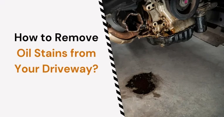 remove oil stains from driveway