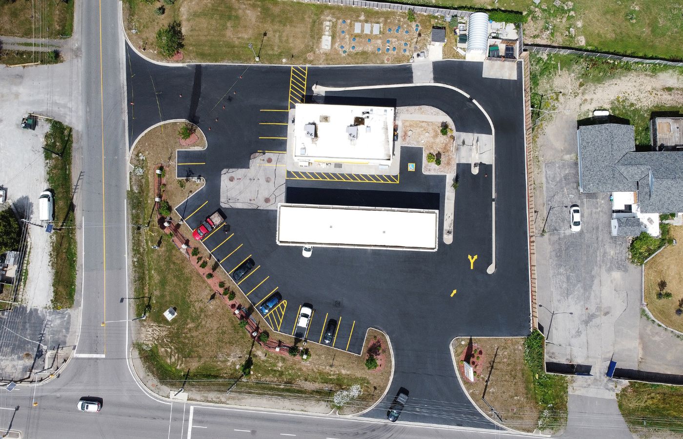 top view of commercial paving top view of commercial paving