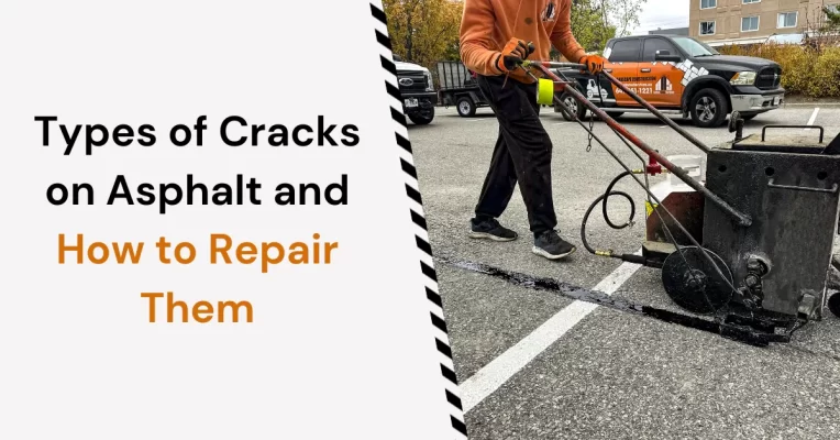 types of cracks on asphalt driveway repair