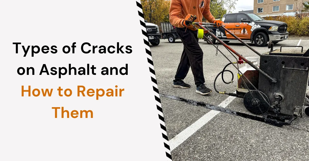 types of cracks on asphalt driveway repair